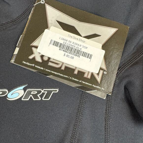 Neosport Xspan 1.5mm Wetsuit Top - Women's Size 6 - NWT - Picture 3 of 5